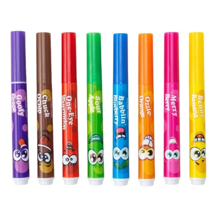 Macroon Crazy Faces New Washable Scented Marker