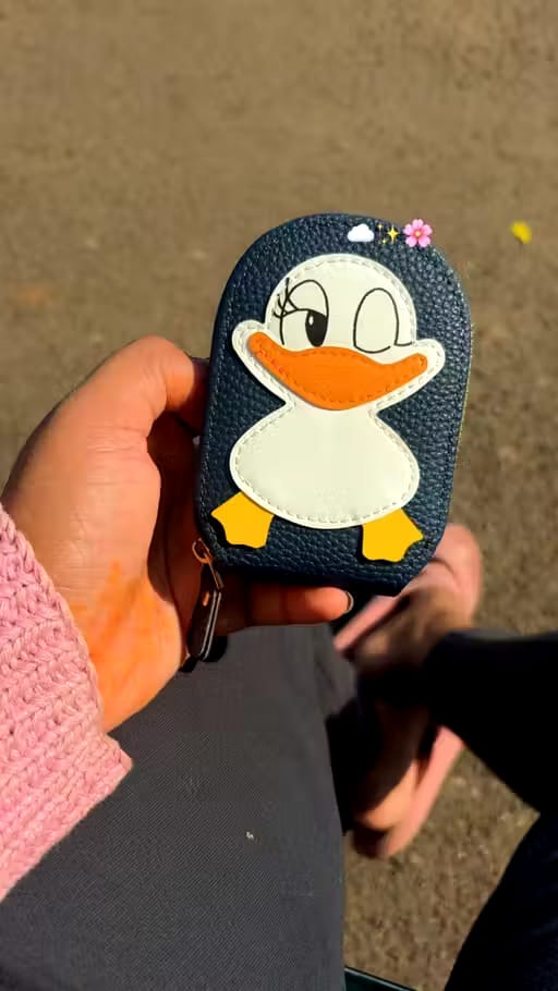 Cute Duck Card Holder/ Duck wallet