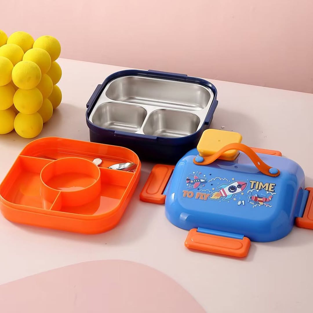 Insulated Hut Shape Stainless Steel Lunch Box