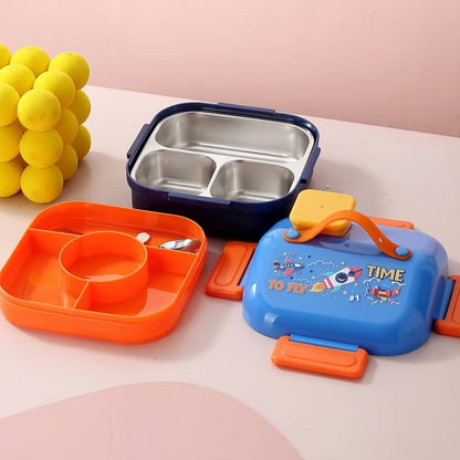 Insulated Hut Shape Stainless Steel Lunch Box