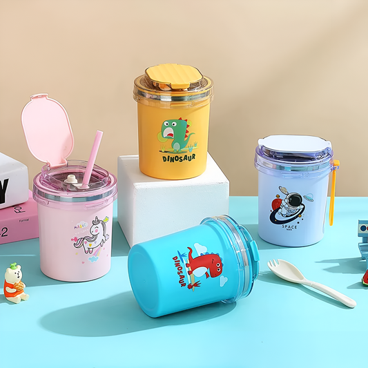 Cartoon Printed Stainless Steel Cup