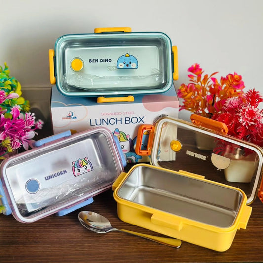 Dino Stainless Steel Lunch Box