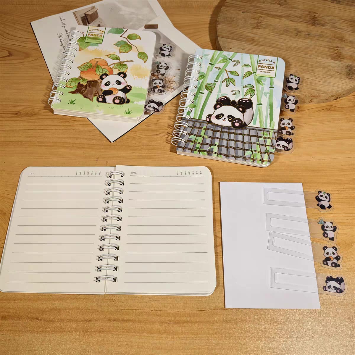 Lovely Panda Mini Spiral Diary