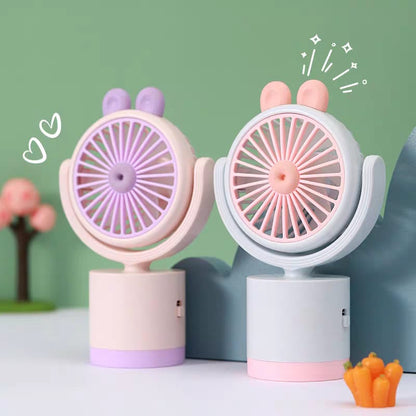 Cute 360° Rotating Rechargeable Mini Hand Fan