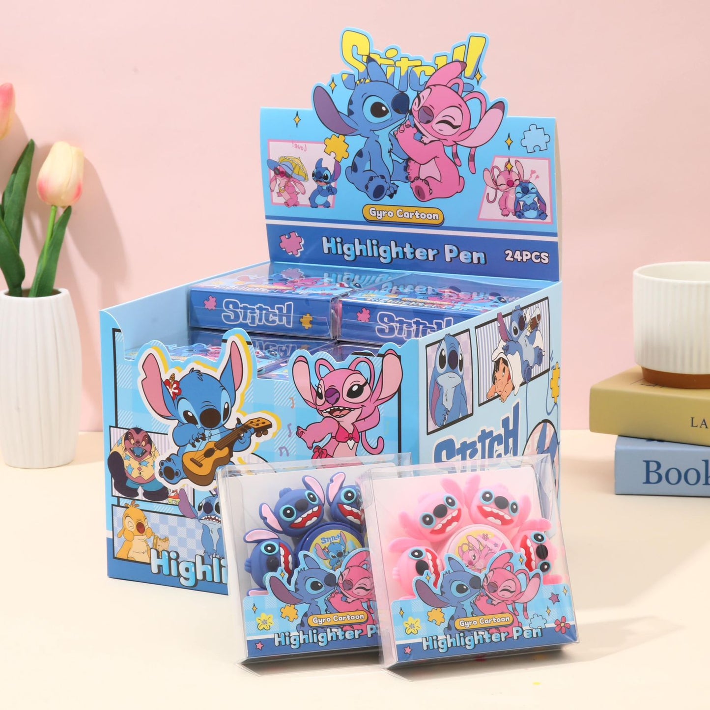 Kuroumi Stich & Spider-Man Theme Spinner Highlighters