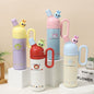 Cartoon Insulated Bottle with Straw