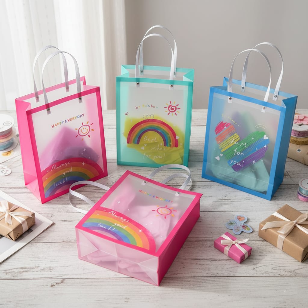 Rainbow Theme Carry Bags