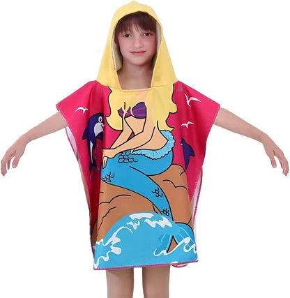Kids Hooded Poncho Towels