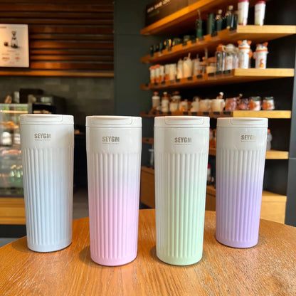 Insulated Dual Valve Stainless Steel Coffee Mugs/Tumblers Bottle