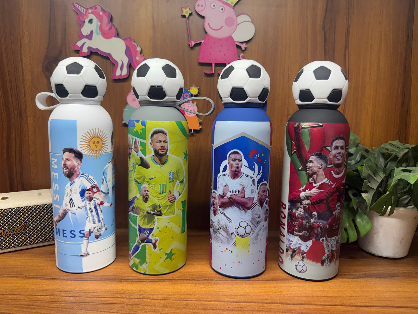 Football Theme Insulated Steel Bottles