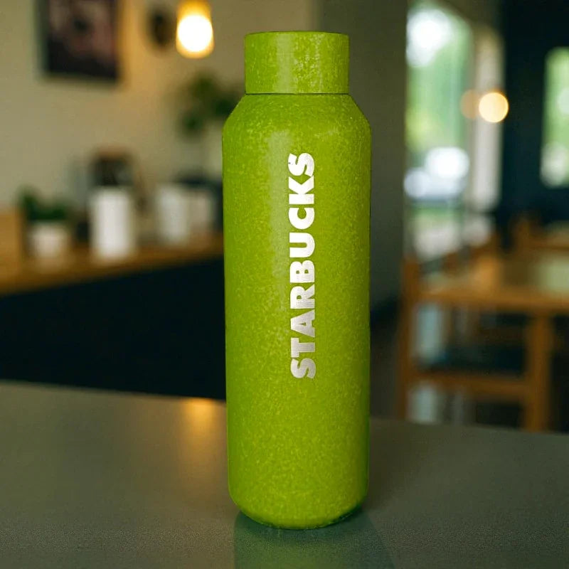 Starbucks Style Glossy Glitter Vacuum Insulated Stainless Steel Water Bottle