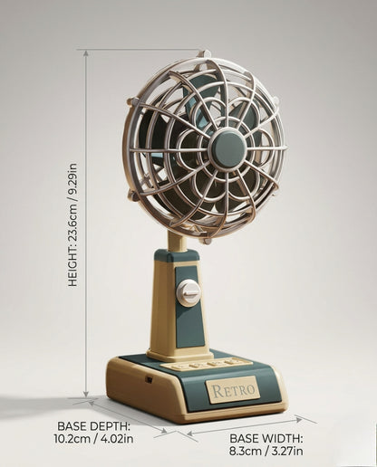 Retro Vintage Mini Table Fan