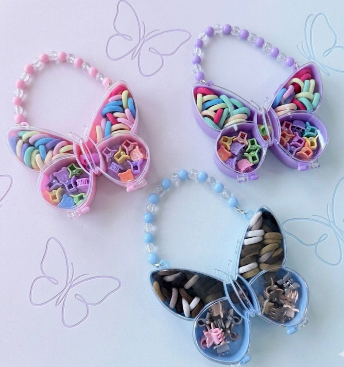 Butterfly Theme Hair Accessories Box