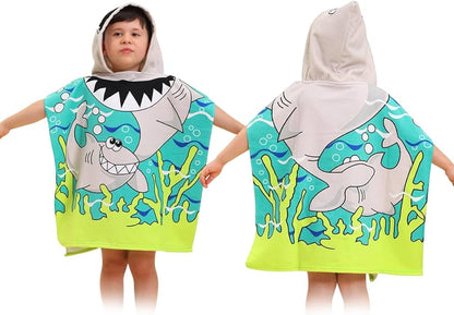 Kids Hooded Poncho Towels