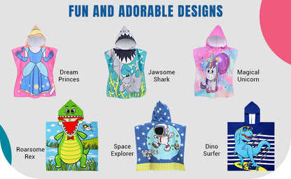 Kids Hooded Poncho Towels