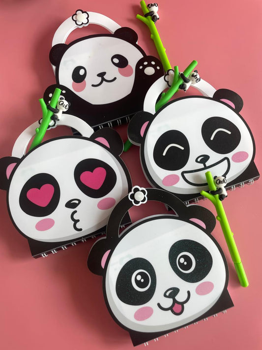 Cute Panda & Unicorn Dairy With Pen