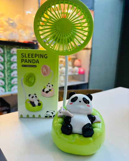 Cute Sleeping Panda Rechargeable Fan
