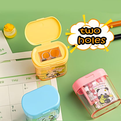 Panda Dual Holes Sharpener