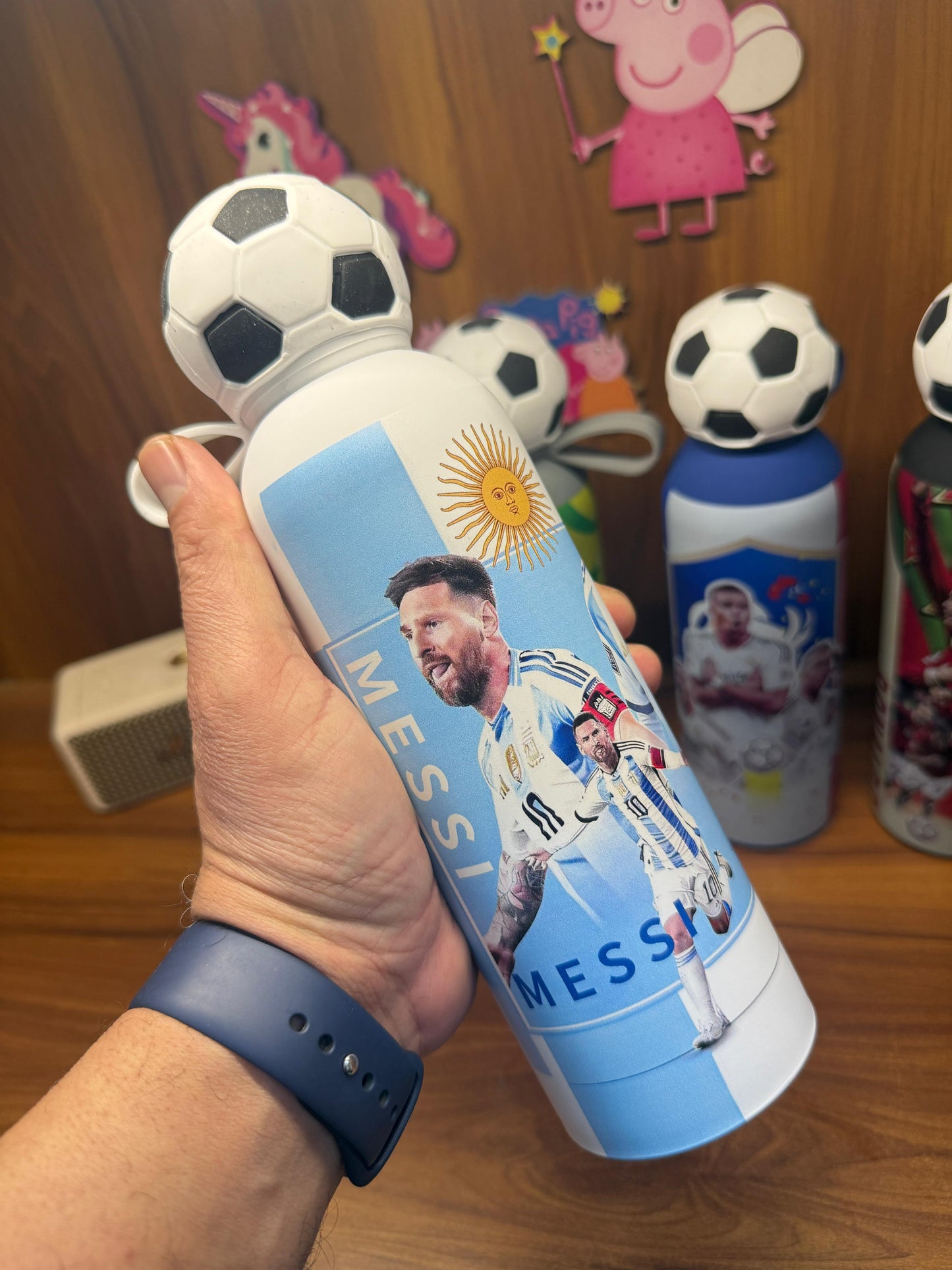 Football Theme Insulated Steel Bottles