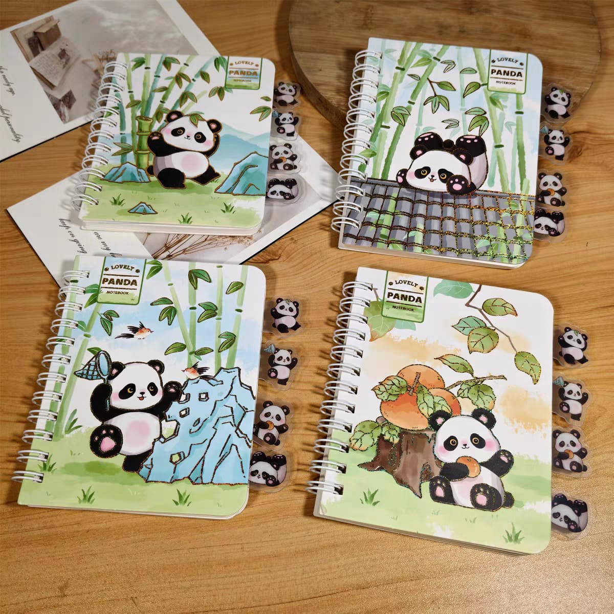 Lovely Panda Mini Spiral Diary