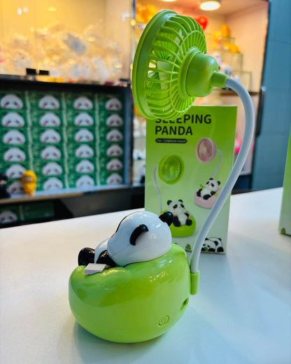 Cute Sleeping Panda Rechargeable Fan