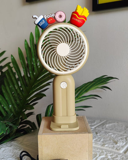 Fast Food Mini Handheld Rechargeable Fan