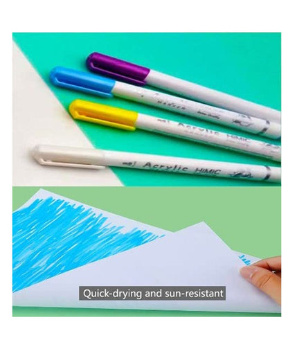12 Pc Acrylic Marker Set