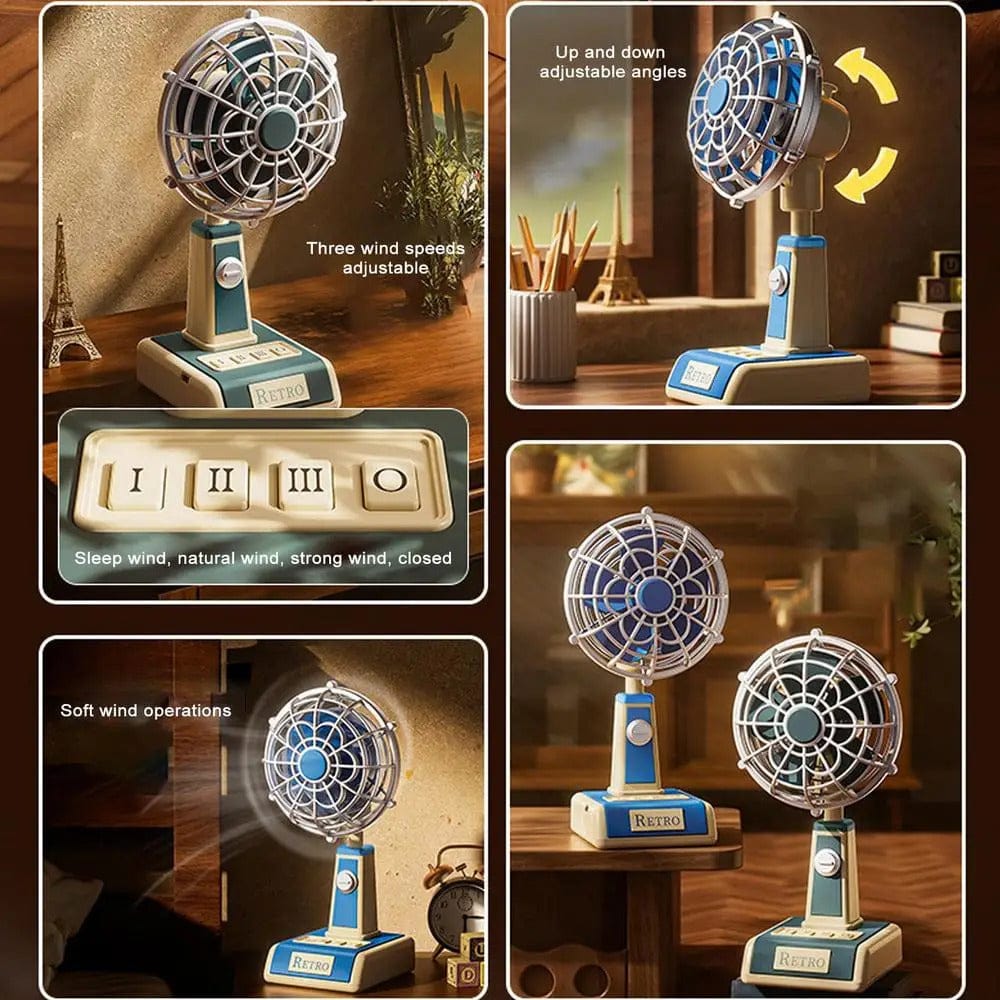 Retro Vintage Mini Table Fan