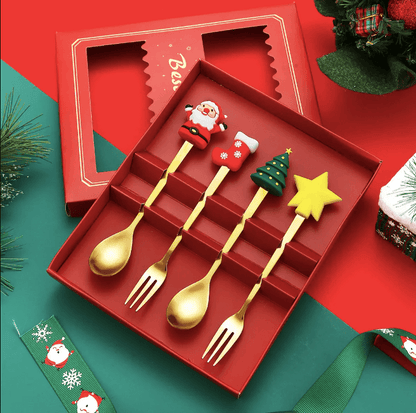 Christmas Spoon & Fork Set
