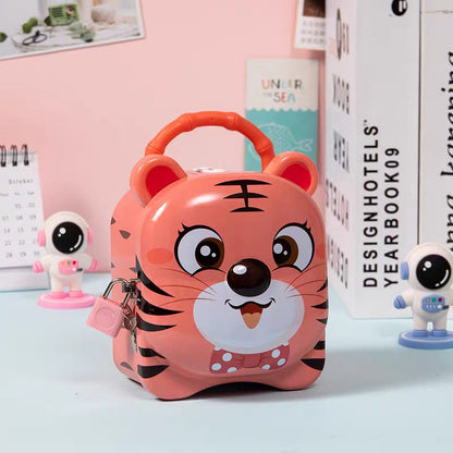 Tiger Shape Metal Money Bank