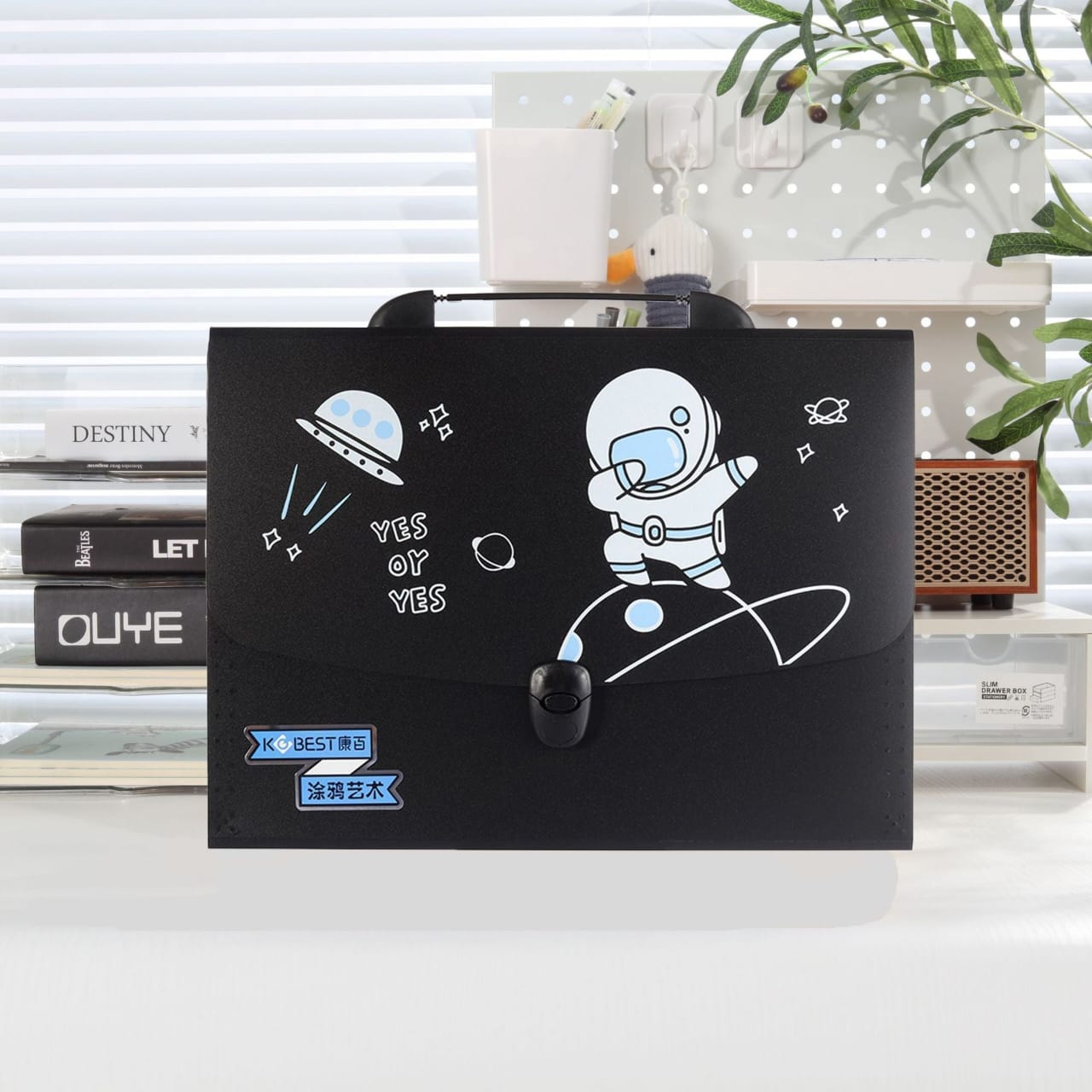 Space Theme A4 Size Document Folder