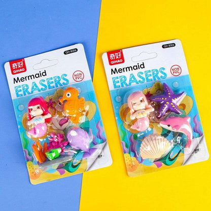 Mermaid Eraser Set