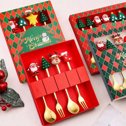Christmas Spoon & Fork Set