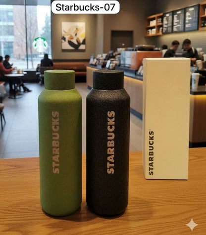 Starbucks Style Glossy Glitter Vacuum Insulated Stainless Steel Water Bottle