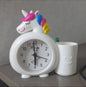 Unicorn Alarm Clock With Pen Stand