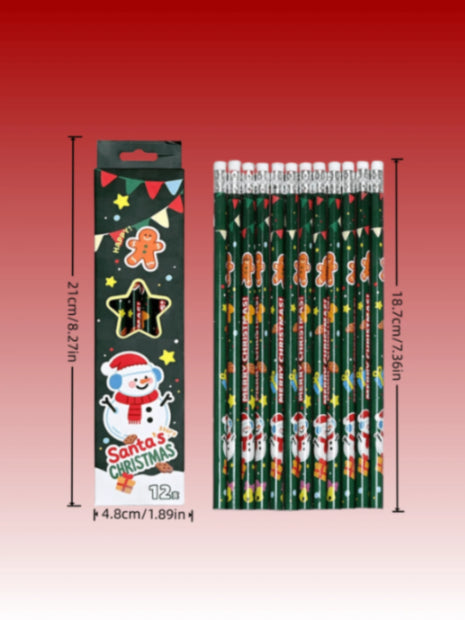 Christmas Pencils Set