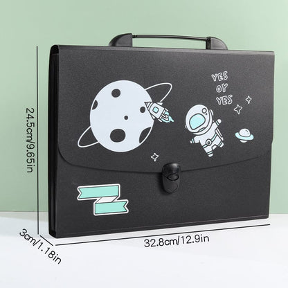 Space Theme A4 Size Document Folder