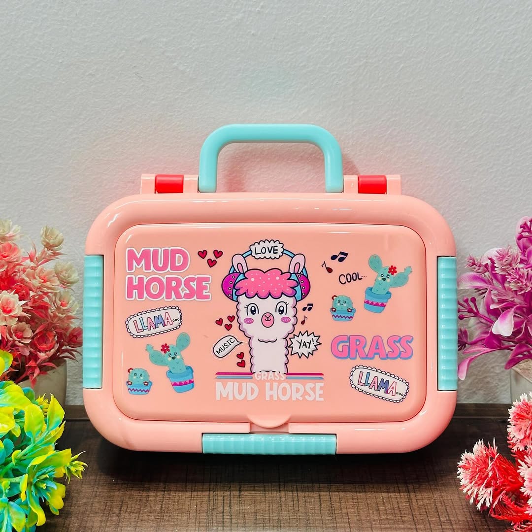 Little Munch Lunch Box – Colorful Bento Style Tiffin with Multiple Compartments