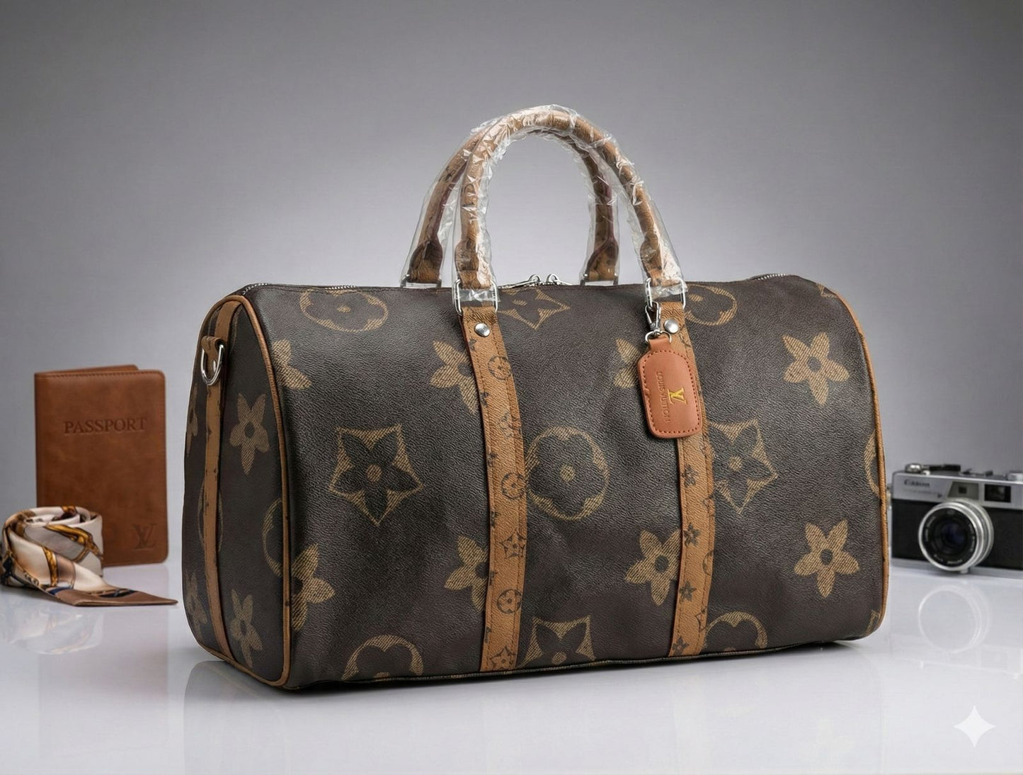 Premium Leather Luxurious Look Duffle Bags